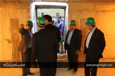 بازدید رییس و جمعی از اعضای کمیسیون اقتصادی شورای اسلامی شهر اصفهان از پروژه نمایشگاه
