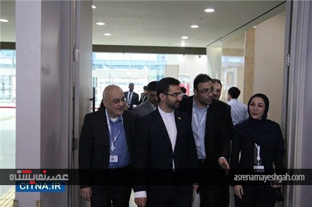 گزارش تصویری از بازدید وزیر ارتباطات از پاویون ایران در نمایشگاه تلکام بوسان