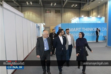 گزارش تصویری از بازدید وزیر ارتباطات از پاویون ایران در نمایشگاه تلکام بوسان