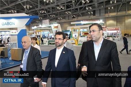 گزارش تصویری از بازدید وزیر ارتباطات از پاویون ایران در نمایشگاه تلکام بوسان