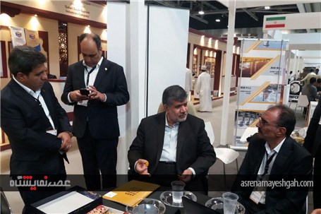 بازدید خسروتاج از غرفه های ایرانی نمایشگاه عمان