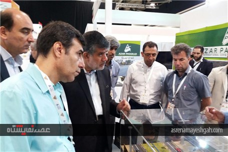 بازدید خسروتاج از غرفه های ایرانی نمایشگاه عمان