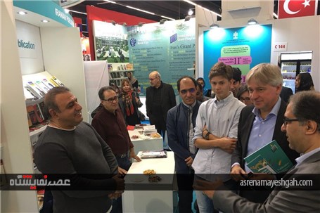بازدید و حضور یورگن باس رئیس نمایشگاه کتاب فرانکفورت از غرفه ایران