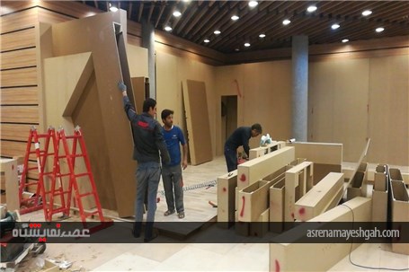 گزارش تصویری آماده سازی نمایشگاه تراکنش ایران
