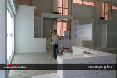 گزارش تصویری آماده سازی نمایشگاه شیلات تهران