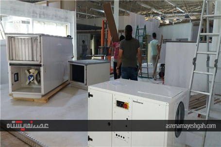 گزارش تصویری آماده سازی نمایشگاه تاسیسات تهران
