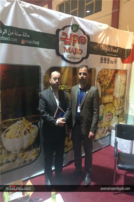 بازدید رایزن بازرگانی ایران در عراق از پاویون ایران در نمایشگاه عراق