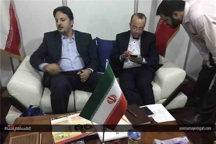 بازدید رایزن بازرگانی ایران در عراق از پاویون ایران در نمایشگاه عراق