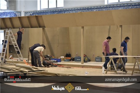 گزارش تصویری آماده سازی بیست و سومین نمایشگاه مطبوعات