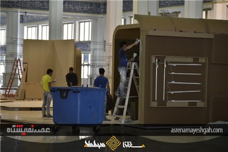 گزارش تصویری آماده سازی بیست و سومین نمایشگاه مطبوعات