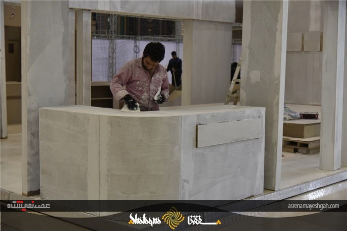 گزارش تصویری آماده سازی بیست و سومین نمایشگاه مطبوعات