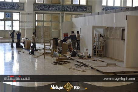 گزارش تصویری آماده سازی بیست و سومین نمایشگاه مطبوعات