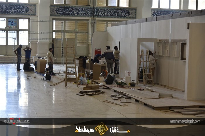 گزارش تصویری آماده سازی بیست و سومین نمایشگاه مطبوعات