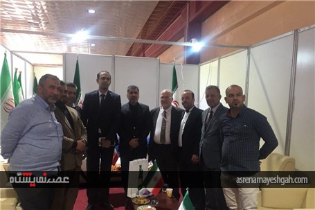 بازدید رایزن بازرگانی ایران در عراق از پاویون ایران در نمایشگاه عراق