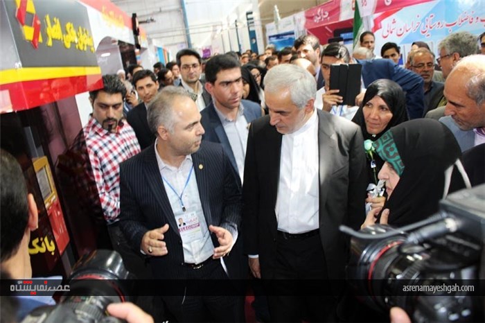 افتتاح نمایشگاه الکامپ در بجنورد با حضور معاون رئیس جمهور