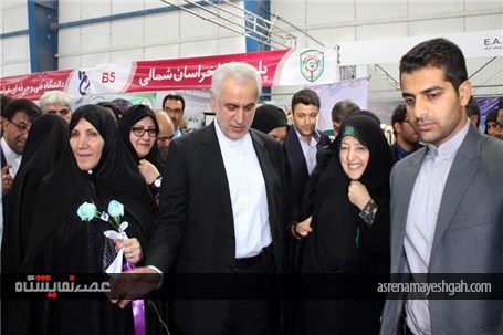 افتتاح نمایشگاه الکامپ در بجنورد با حضور معاون رئیس جمهور