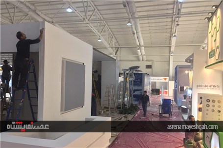 گزارش تصویری آماده سازی نمایشگاه صنعت برق