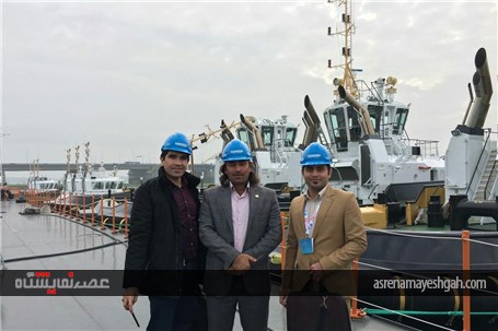 گزارش تصویری بازدید اعضای پاویون ایران در نمایشگاه یوروپورت هلند از کارخانه کشتی سازی DAMEN