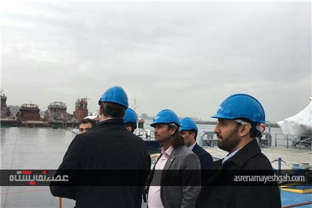 گزارش تصویری بازدید اعضای پاویون ایران در نمایشگاه یوروپورت هلند از کارخانه کشتی سازی DAMEN