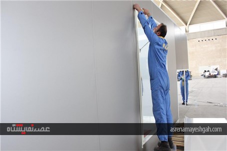 گزارش تصویری از آماده سازی نمایشگاه خودرو شهر آفتاب