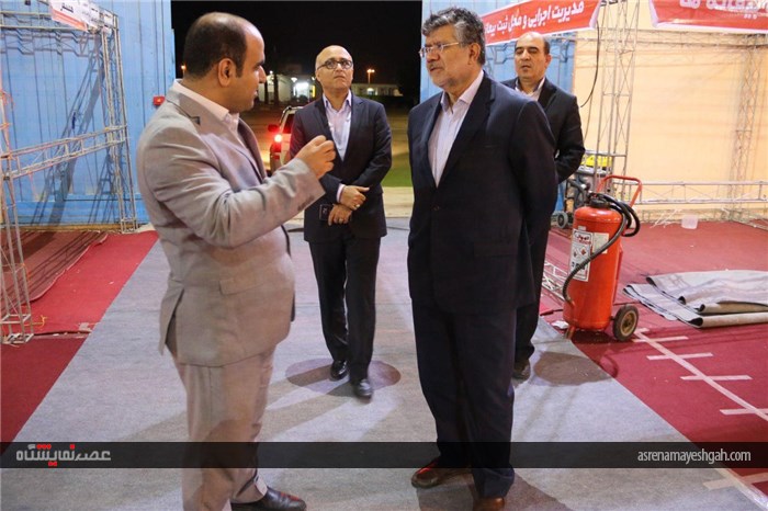 بازدید خسرو تاج از طرح توسعه نمایشگاه بوشهر