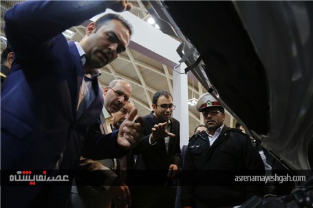 بازدید رئیس پلیس راه راهور از غرفه گروه خودروسازی سایپا