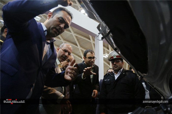 بازدید رئیس پلیس راه راهور از غرفه گروه خودروسازی سایپا