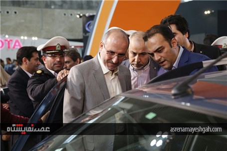 بازدید رئیس پلیس راه راهور از غرفه گروه خودروسازی سایپا