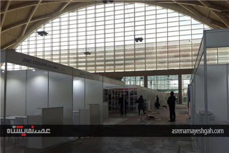 گزارش تصویری آماده سازی نمایشگاه بین المللی ایران وایر