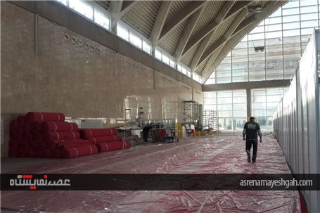 گزارش تصویری آماده سازی نمایشگاه بین المللی ایران وایر