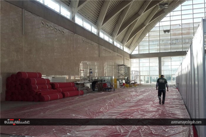 گزارش تصویری آماده سازی نمایشگاه بین المللی ایران وایر