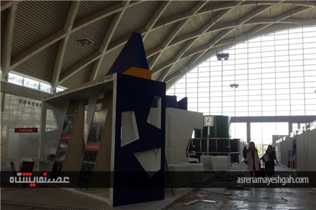 گزارش تصویری آماده سازی نمایشگاه بین المللی ایران وایر