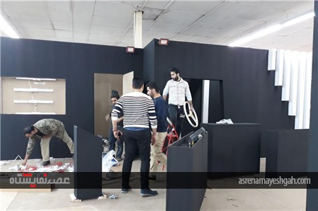 آماده سازی نمایشگاه خودرو ساری