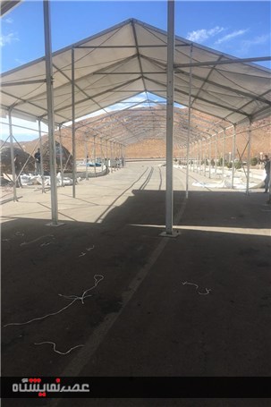 گزارش تصویری آماده سازی نمایشگاه خودرو کرمان