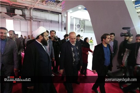 بازدید صلاحی رئیس سازمان زیباسازی شهرداری از نمایشگاه حمل و نقل تهران