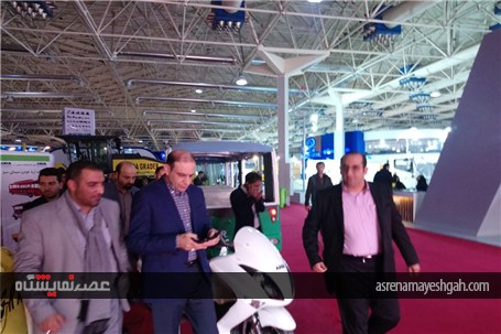 گزارش تصویری بازدید رئیس کمسیون حمل نقل شورای شهر از نمایشگاه حمل و نقل تهران