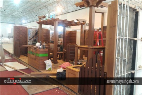 گزارش تصویری از آماده سازی غرفه های نمایشگاه نمایشگاه ساختمان بوشهر