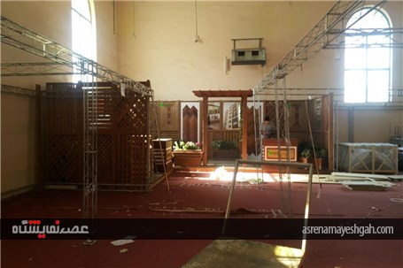 گزارش تصویری از آماده سازی غرفه های نمایشگاه نمایشگاه ساختمان بوشهر