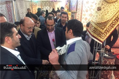 گزارش تصویری از افتتاح دهمین نمایشگاه تخصصی فرش دستباف و تابلوفرش قزوین/2