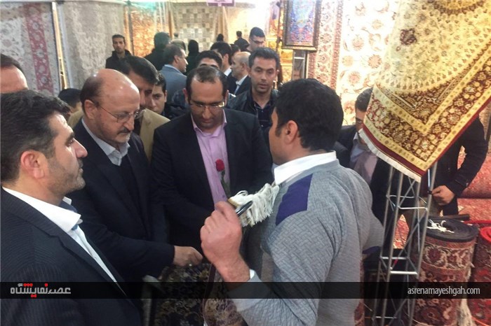 گزارش تصویری از افتتاح دهمین نمایشگاه تخصصی فرش دستباف و تابلوفرش قزوین/2