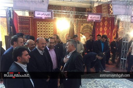 گزارش تصویری از افتتاح دهمین نمایشگاه تخصصی فرش دستباف و تابلوفرش قزوین/2