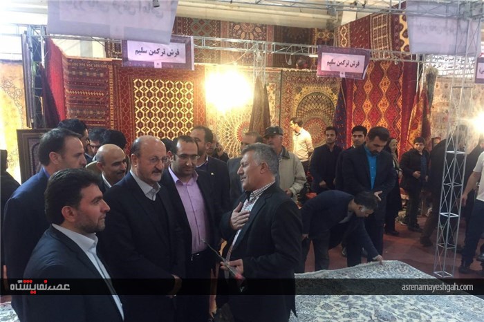 گزارش تصویری از افتتاح دهمین نمایشگاه تخصصی فرش دستباف و تابلوفرش قزوین/2