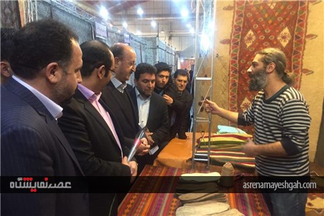 گزارش تصویری از افتتاح دهمین نمایشگاه تخصصی فرش دستباف و تابلوفرش قزوین/2
