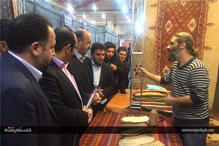 گزارش تصویری از افتتاح دهمین نمایشگاه تخصصی فرش دستباف و تابلوفرش قزوین/2