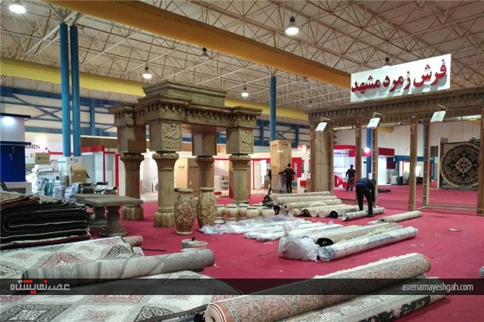 گزارش تصویری از آماده سازیسالن شانزدهمین نمایشگاه بین المللی لوازم خانگی گلستان