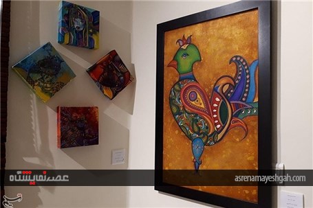 به گزارش تصویری نمایشگاه نقاشی &quot;دیل خوشی&quot; در رشت