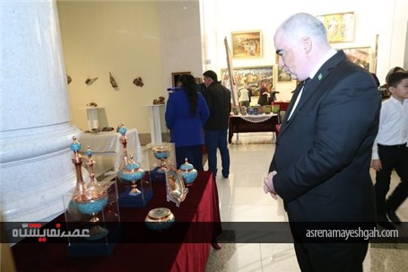 گزارش تصویری افتتاح نمایشگاه روزهای فرهنگی ایران در عشق‌آباد