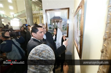 گزارش تصویری افتتاح نمایشگاه روزهای فرهنگی ایران در عشق‌آباد
