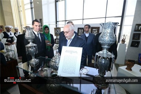 گزارش تصویری افتتاح نمایشگاه روزهای فرهنگی ایران در عشق‌آباد