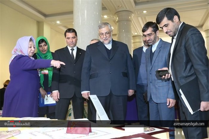 گزارش تصویری افتتاح نمایشگاه روزهای فرهنگی ایران در عشق‌آباد